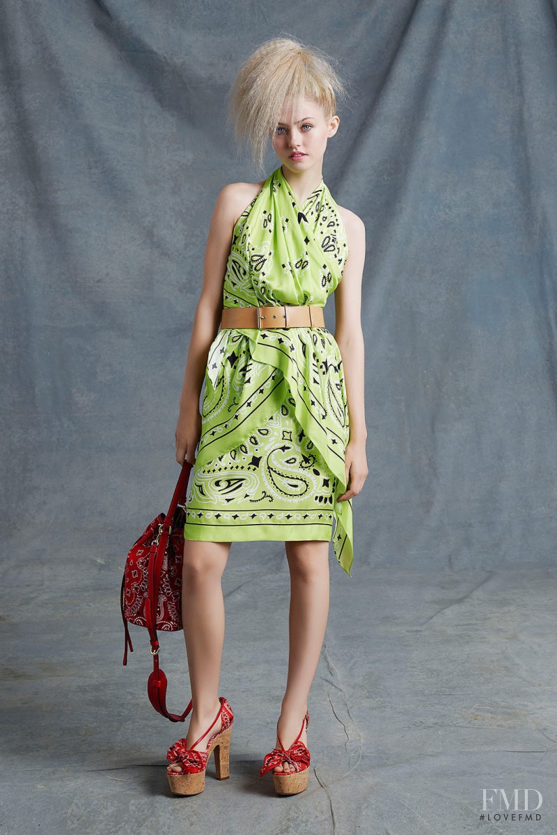 Charlotte Free featured in  the Moschino fashion show for Resort 2015