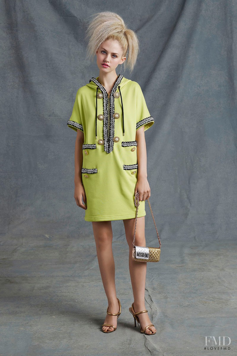 Charlotte Free featured in  the Moschino fashion show for Resort 2015