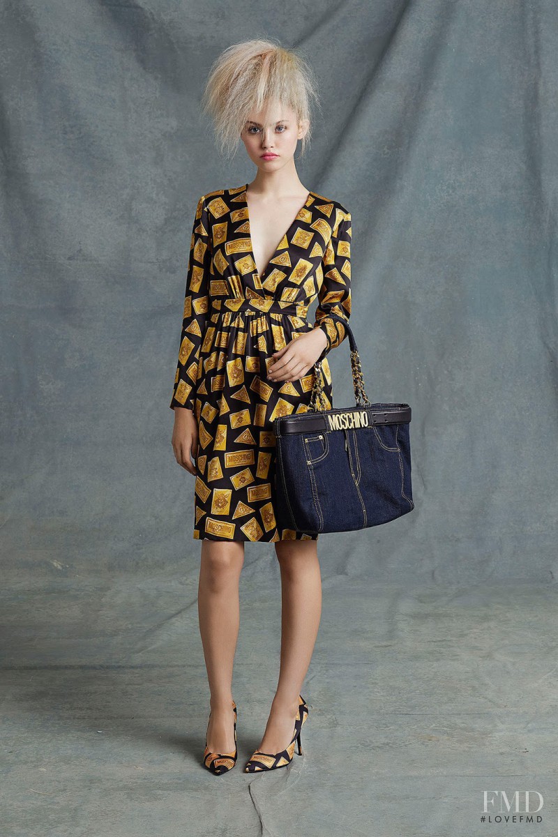 Charlotte Free featured in  the Moschino fashion show for Resort 2015