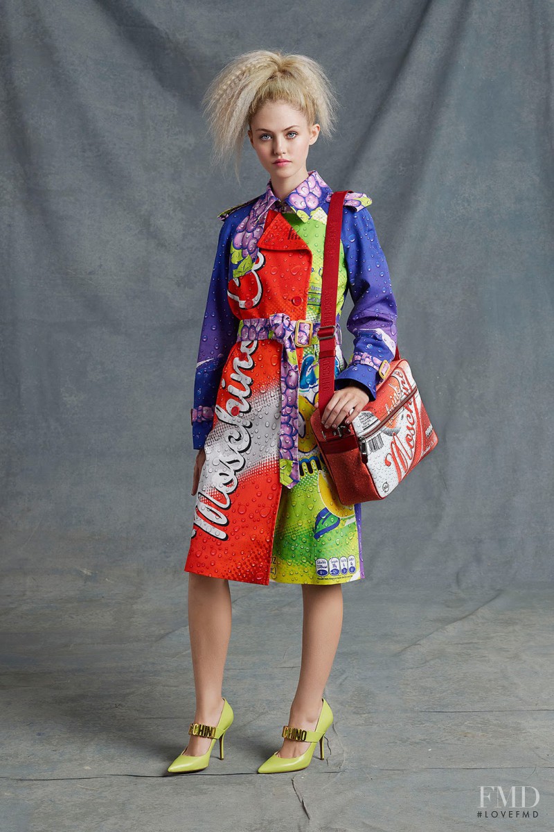 Charlotte Free featured in  the Moschino fashion show for Resort 2015