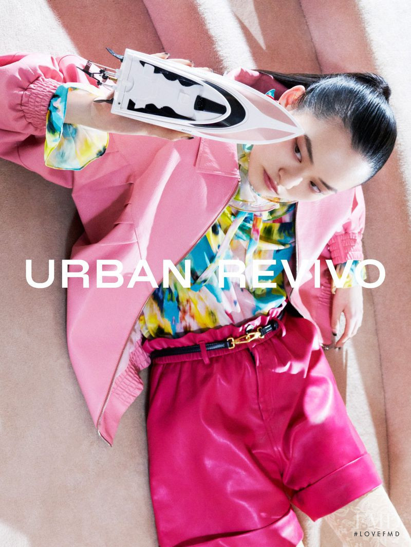 Xu Xiao Qian featured in  the Urban Revivo advertisement for Spring/Summer 2020