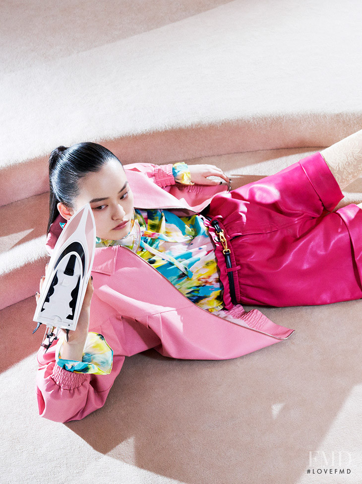 Xu Xiao Qian featured in  the Urban Revivo advertisement for Spring/Summer 2020