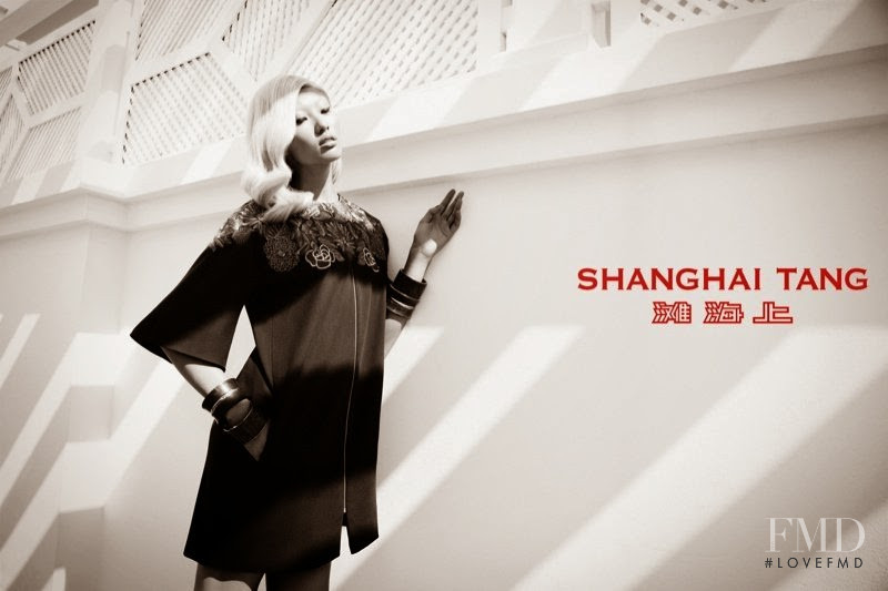 Bonnie Chen featured in  the Shanghai Tang advertisement for Spring/Summer 2014