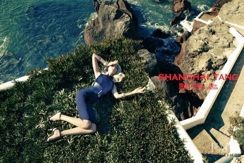 Bonnie Chen featured in  the Shanghai Tang advertisement for Spring/Summer 2014