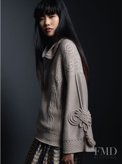 Liu Dan featured in  the Shanghai Tang lookbook for Autumn/Winter 2008