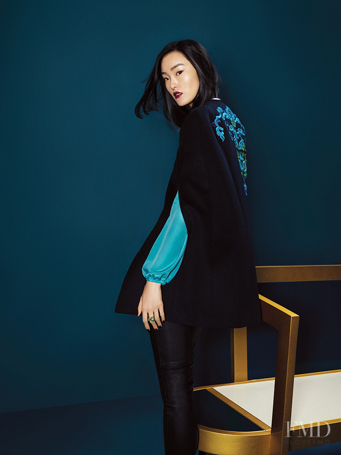 Yue Han featured in  the Shanghai Tang advertisement for Autumn/Winter 2016