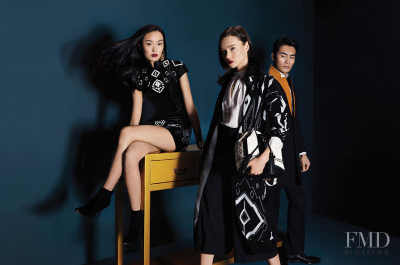 Yue Han featured in  the Shanghai Tang advertisement for Autumn/Winter 2016