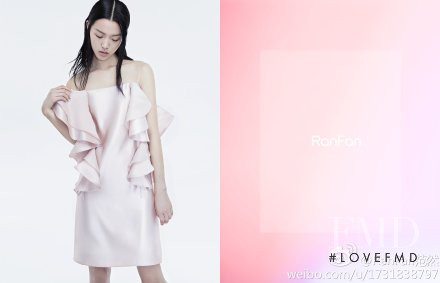 Tian Yi featured in  the RanFan advertisement for Spring/Summer 2014