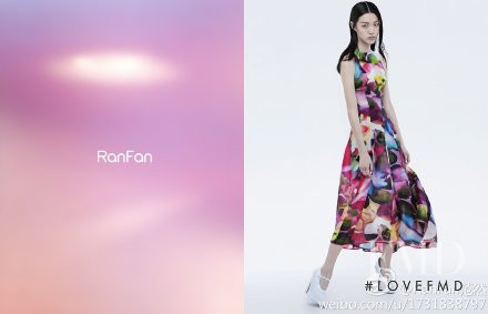 Tian Yi featured in  the RanFan advertisement for Spring/Summer 2014