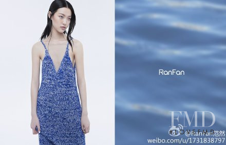 Tian Yi featured in  the RanFan advertisement for Spring/Summer 2014