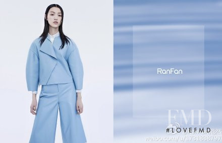 Tian Yi featured in  the RanFan advertisement for Spring/Summer 2014