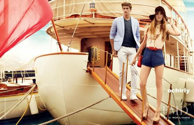 Edie Campbell featured in  the Ochirly advertisement for Spring/Summer 2012