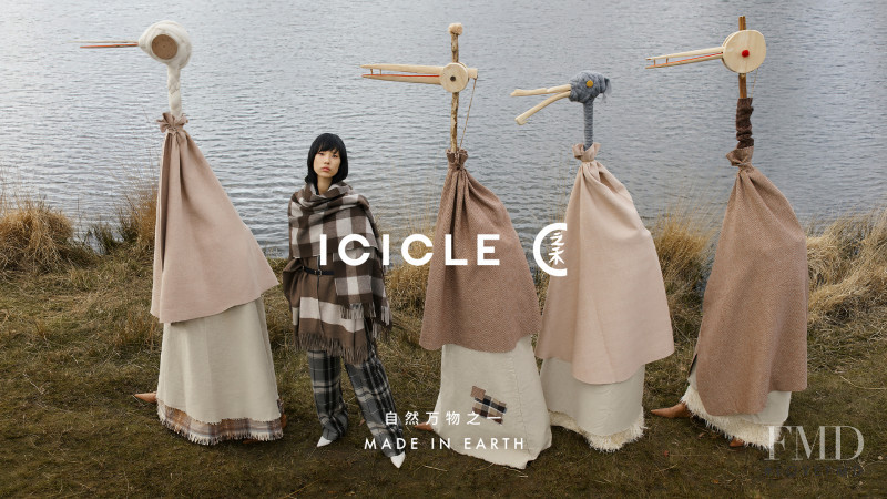 Heejung Park featured in  the Icicle advertisement for Autumn/Winter 2019