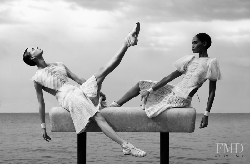 Joan Smalls featured in  the Chanel advertisement for Spring/Summer 2012