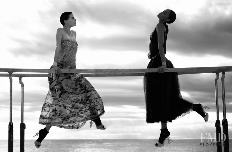 Joan Smalls featured in  the Chanel advertisement for Spring/Summer 2012