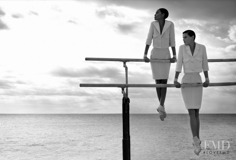 Joan Smalls featured in  the Chanel advertisement for Spring/Summer 2012