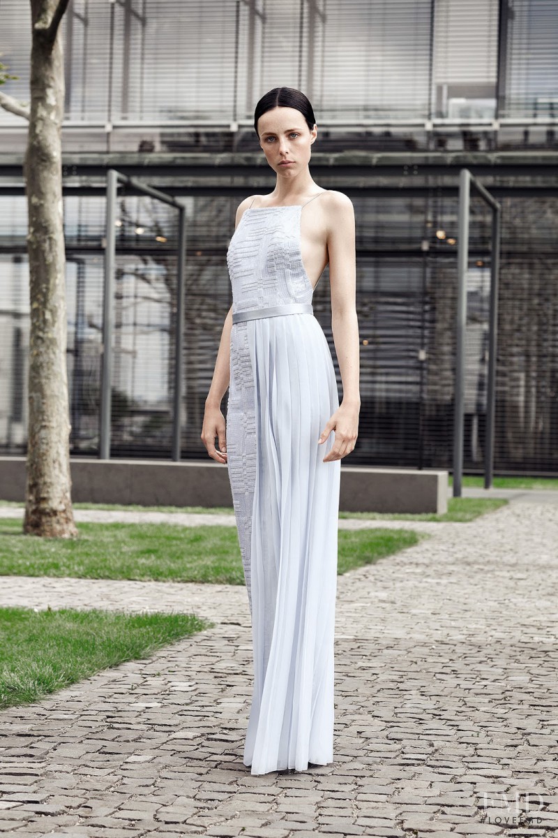 Edie Campbell featured in  the Hugo Boss fashion show for Resort 2015