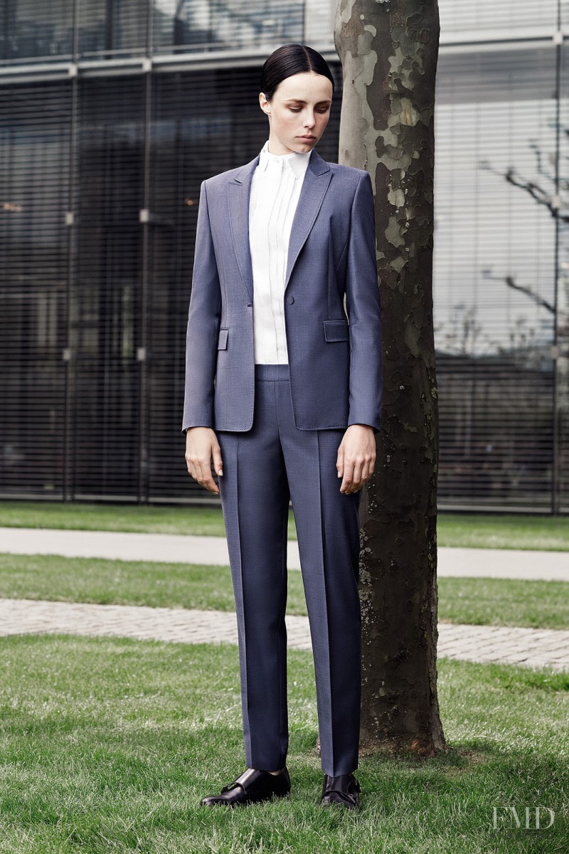 Edie Campbell featured in  the Hugo Boss fashion show for Resort 2015