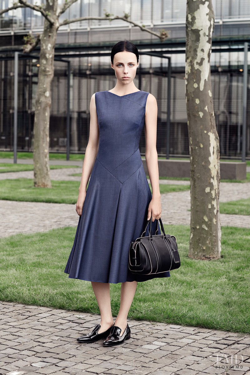 Edie Campbell featured in  the Hugo Boss fashion show for Resort 2015