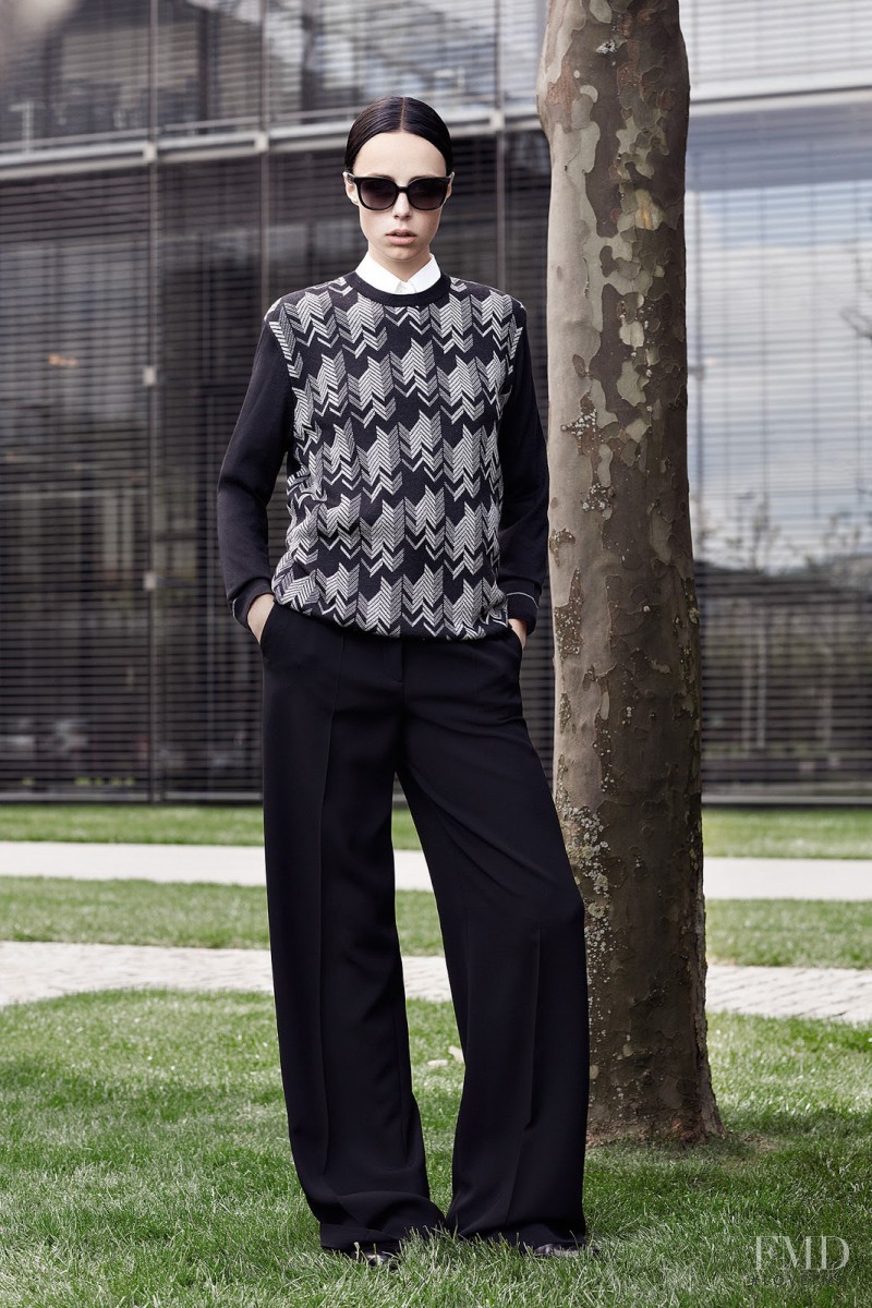 Edie Campbell featured in  the Hugo Boss fashion show for Resort 2015