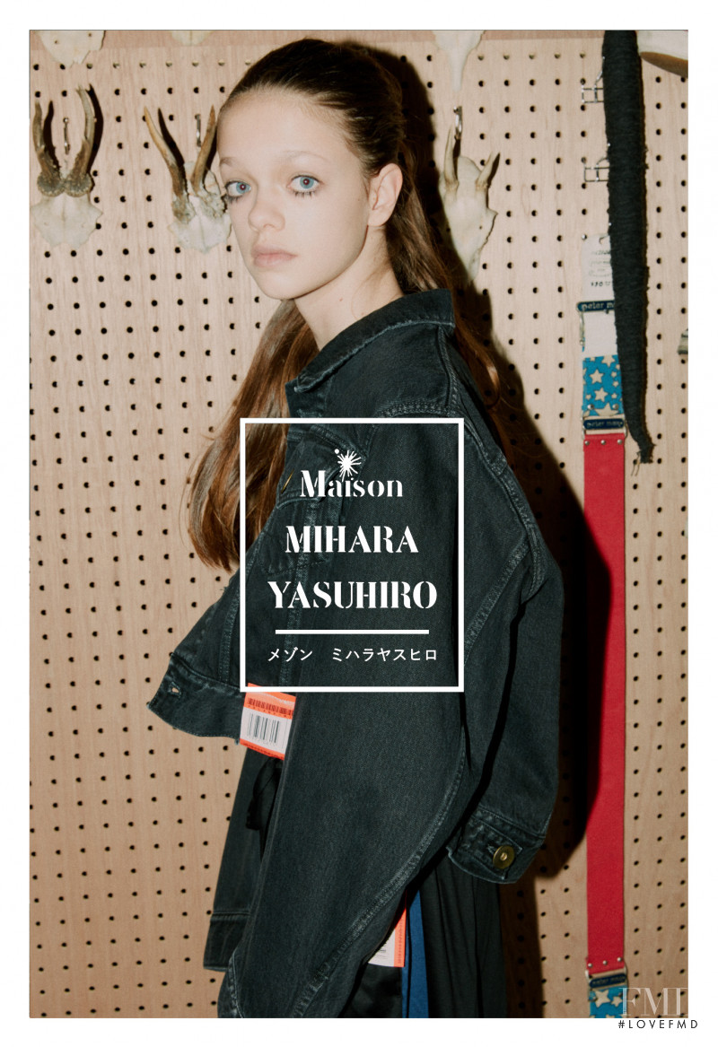 Love unknown featured in  the Mihara Yasuhiro advertisement for Spring/Summer 2018