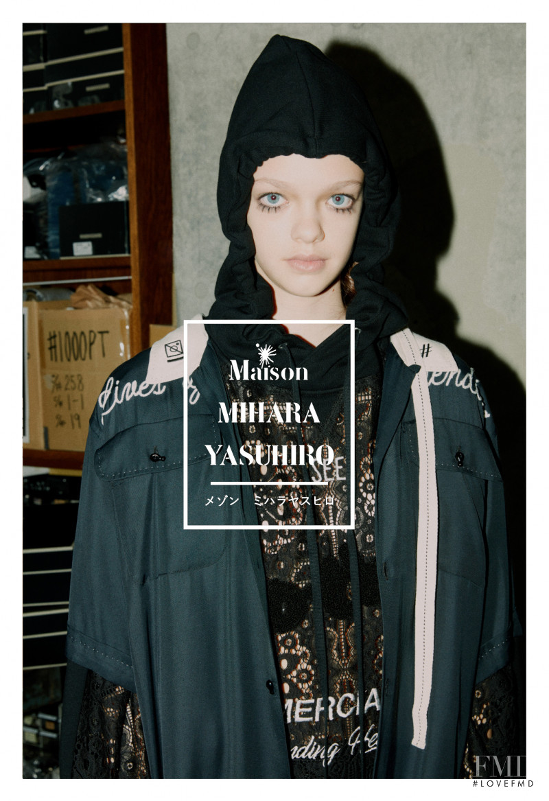 Love unknown featured in  the Mihara Yasuhiro advertisement for Spring/Summer 2018