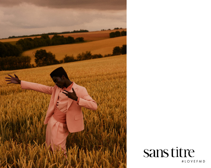 Alton Mason featured in  the Sans Titre advertisement for Autumn/Winter 2017