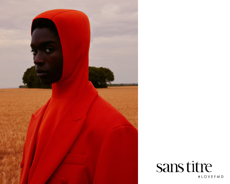Alton Mason featured in  the Sans Titre advertisement for Autumn/Winter 2017