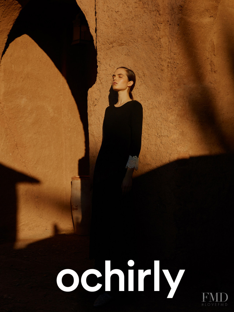 Lily Stewart featured in  the Ochirly Black Label advertisement for Spring/Summer 2019