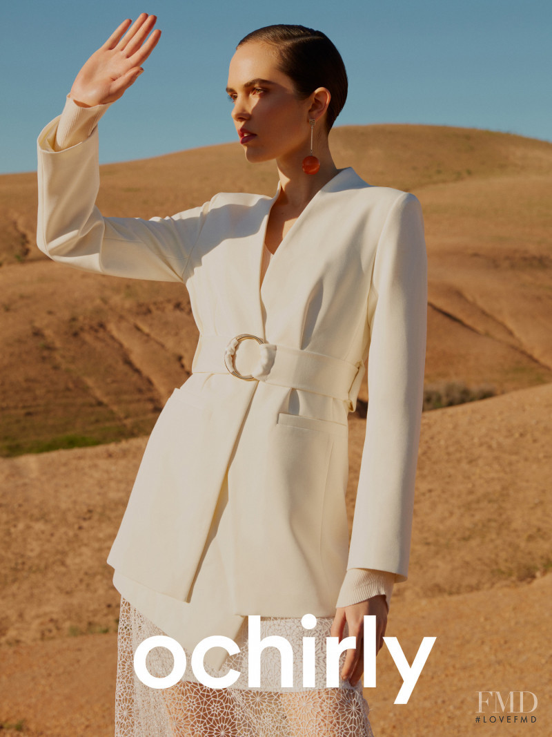 Lily Stewart featured in  the Ochirly Black Label advertisement for Spring/Summer 2019