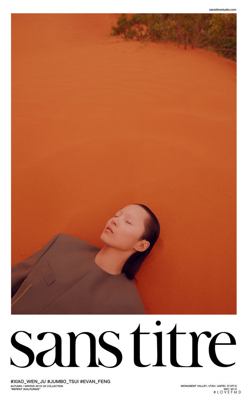 Xiao Wen Ju featured in  the Sans Titre advertisement for Autumn/Winter 2019