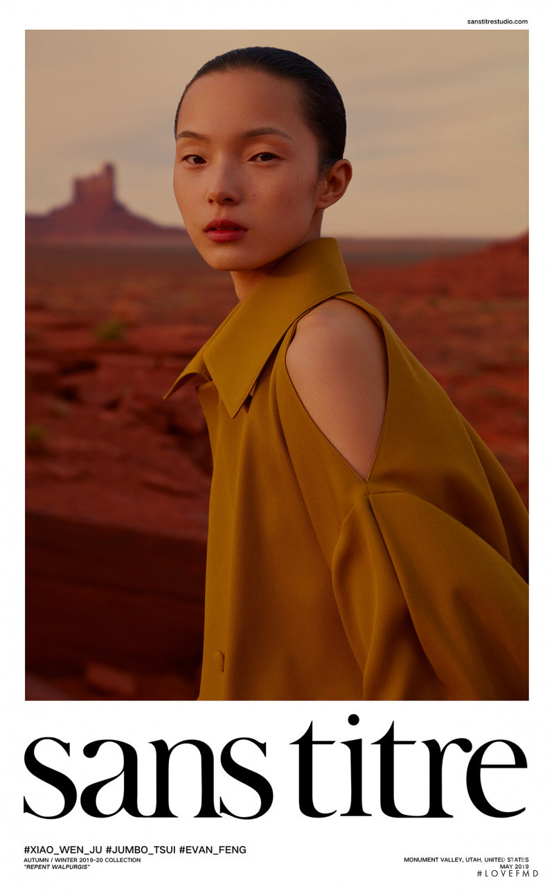 Xiao Wen Ju featured in  the Sans Titre advertisement for Autumn/Winter 2019