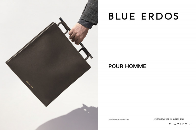 Luca Lemaire featured in  the Blue Erdos advertisement for Autumn/Winter 2018