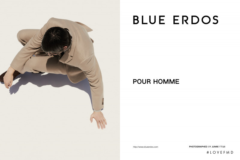 Luca Lemaire featured in  the Blue Erdos advertisement for Autumn/Winter 2018