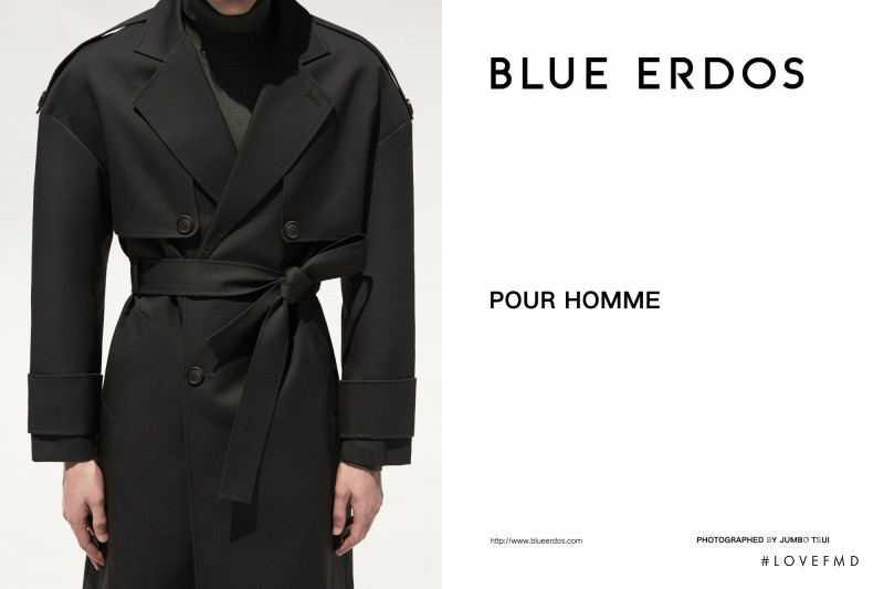 Luca Lemaire featured in  the Blue Erdos advertisement for Autumn/Winter 2018