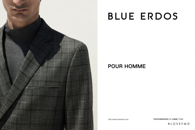 Luca Lemaire featured in  the Blue Erdos advertisement for Autumn/Winter 2018