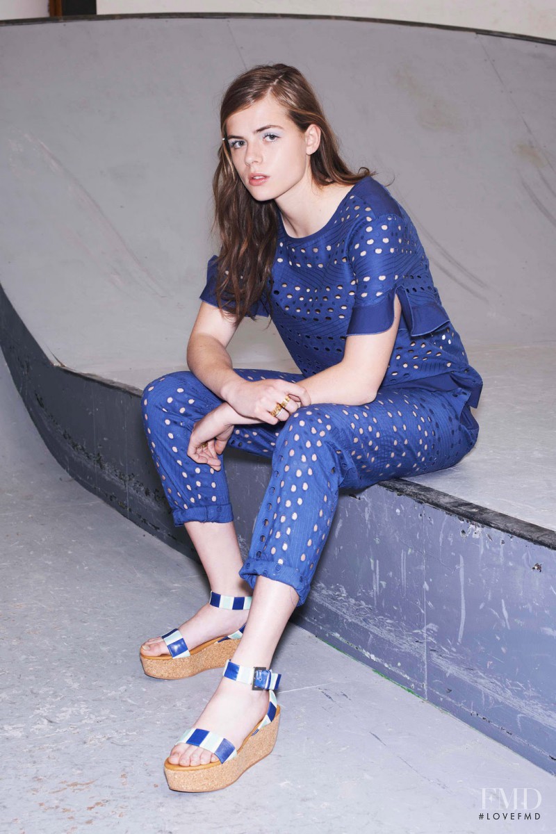 Rosie Tapner featured in  the See by Chloe lookbook for Resort 2015