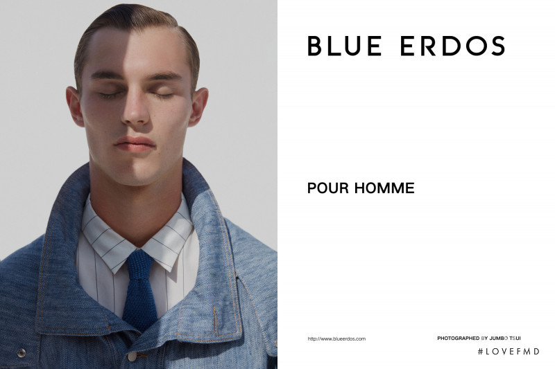 Kit Butler featured in  the Blue Erdos advertisement for Spring/Summer 2019