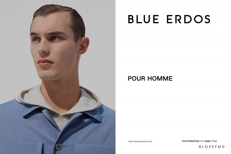 Kit Butler featured in  the Blue Erdos advertisement for Spring/Summer 2019