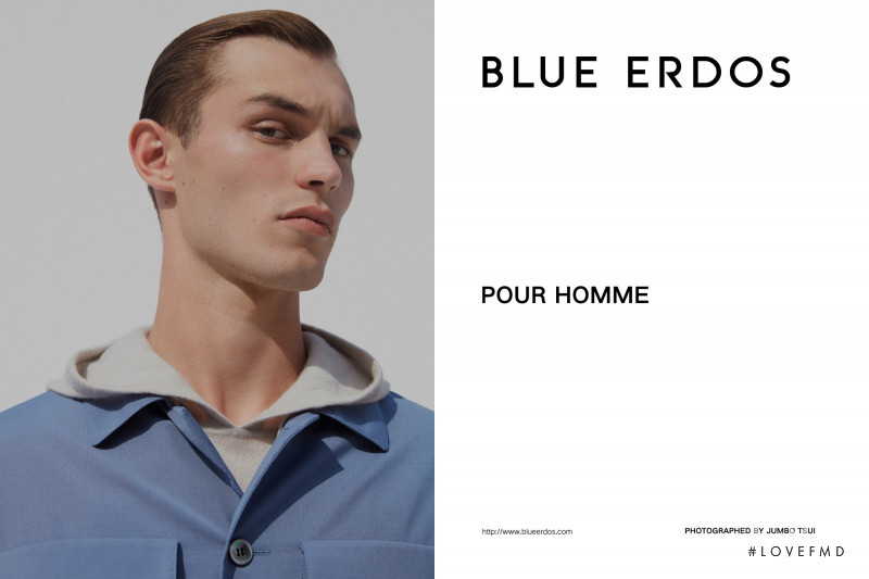 Kit Butler featured in  the Blue Erdos advertisement for Spring/Summer 2019