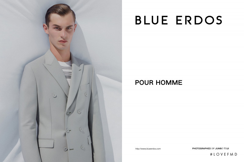 Kit Butler featured in  the Blue Erdos advertisement for Spring/Summer 2019