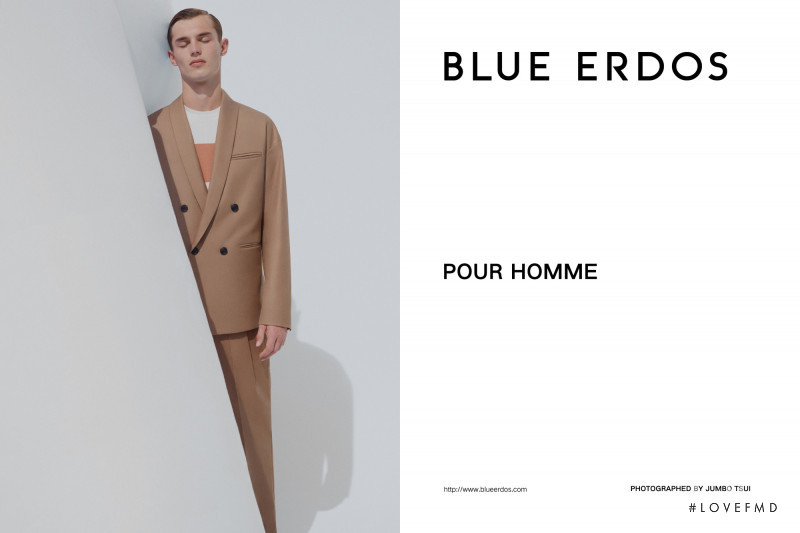 Kit Butler featured in  the Blue Erdos advertisement for Spring/Summer 2019