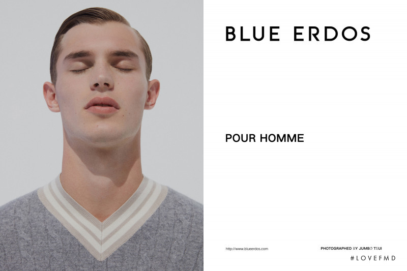 Kit Butler featured in  the Blue Erdos advertisement for Spring/Summer 2019