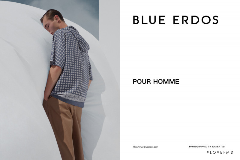 Kit Butler featured in  the Blue Erdos advertisement for Spring/Summer 2019