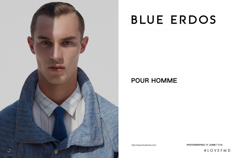 Kit Butler featured in  the Blue Erdos advertisement for Spring/Summer 2019