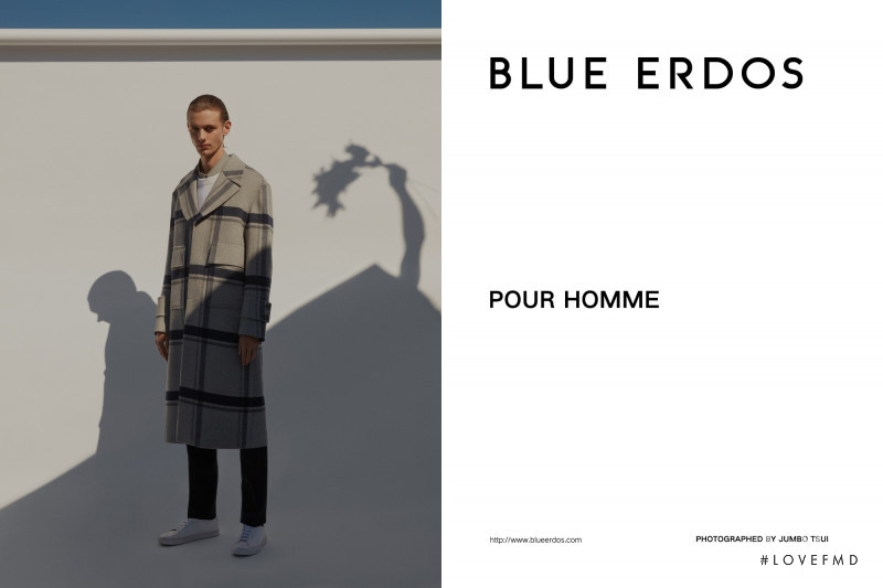 Jai Piccone featured in  the Blue Erdos advertisement for Autumn/Winter 2019