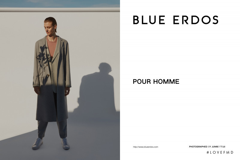 Jai Piccone featured in  the Blue Erdos advertisement for Autumn/Winter 2019