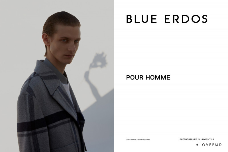 Jai Piccone featured in  the Blue Erdos advertisement for Autumn/Winter 2019