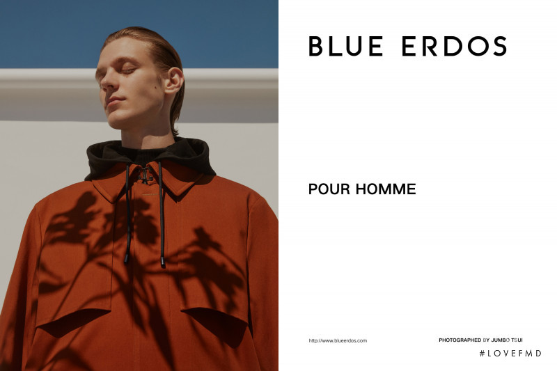 Jai Piccone featured in  the Blue Erdos advertisement for Autumn/Winter 2019