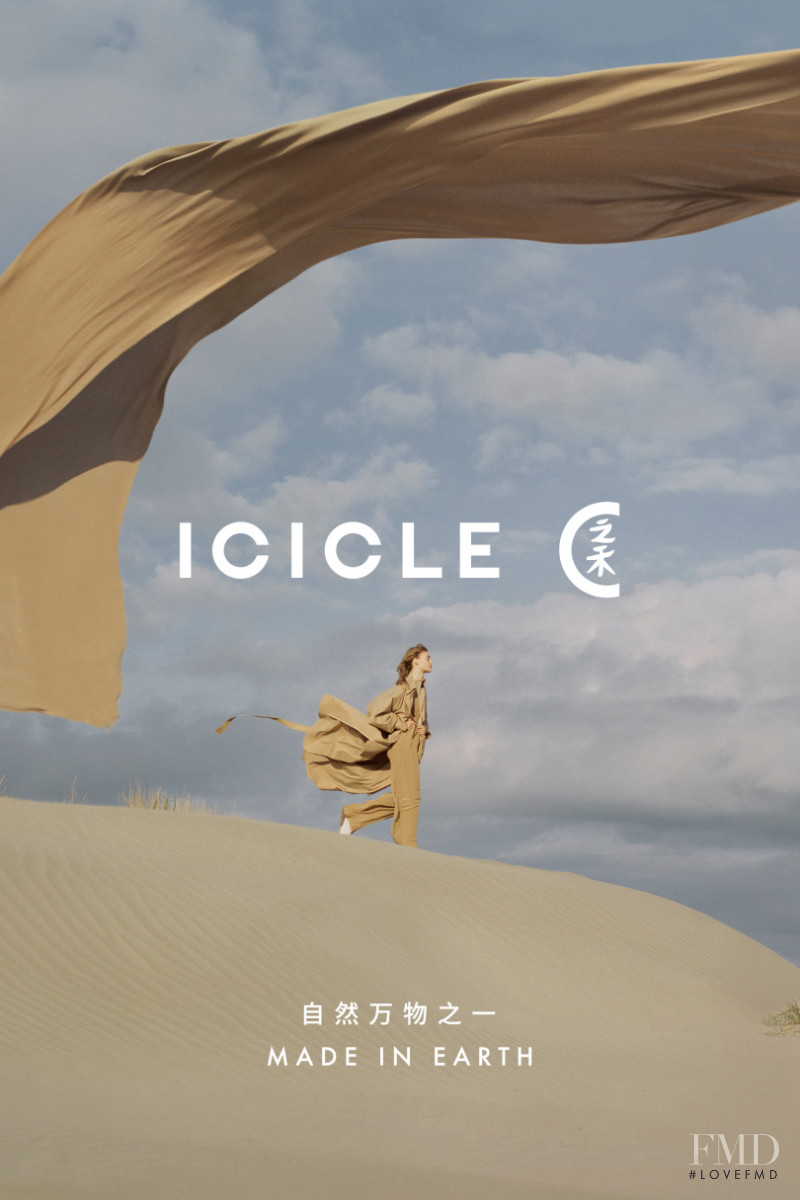 Berit Heitmann featured in  the Icicle advertisement for Spring/Summer 2021